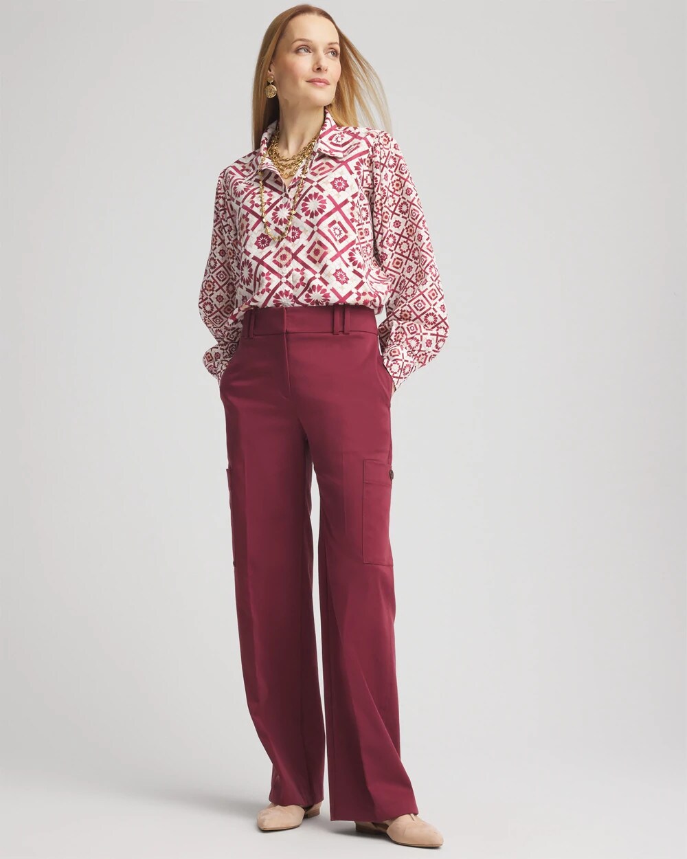 Sateen Cargo Pants