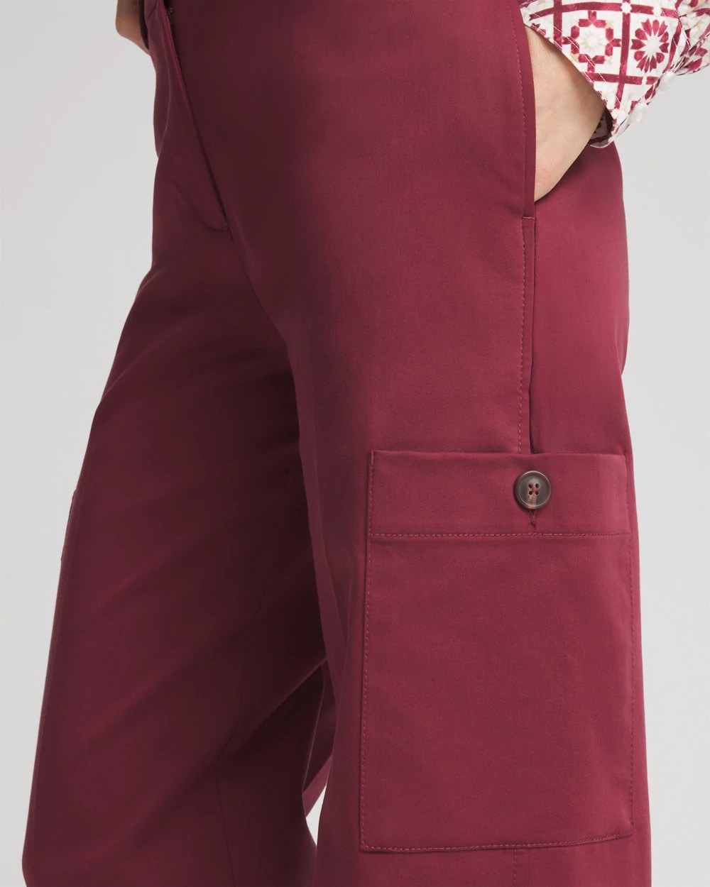Sateen Cargo Pants