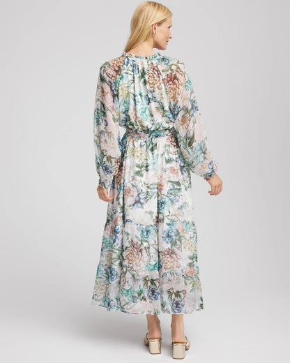 Georgette Tie-Front Maxi Dress