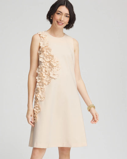 Appliqué Ponte Knit Dress