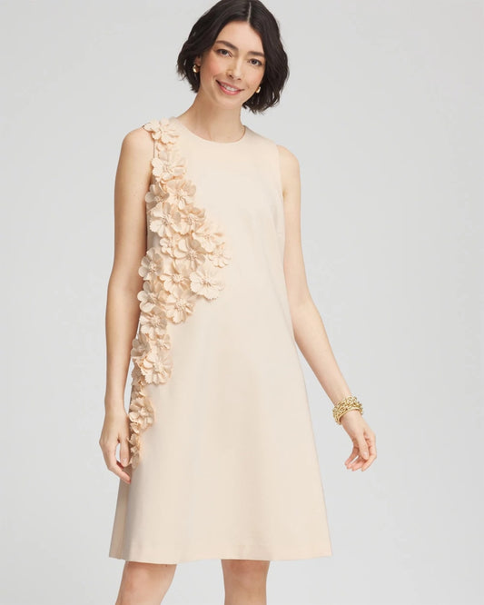 Appliqué Ponte Knit Dress