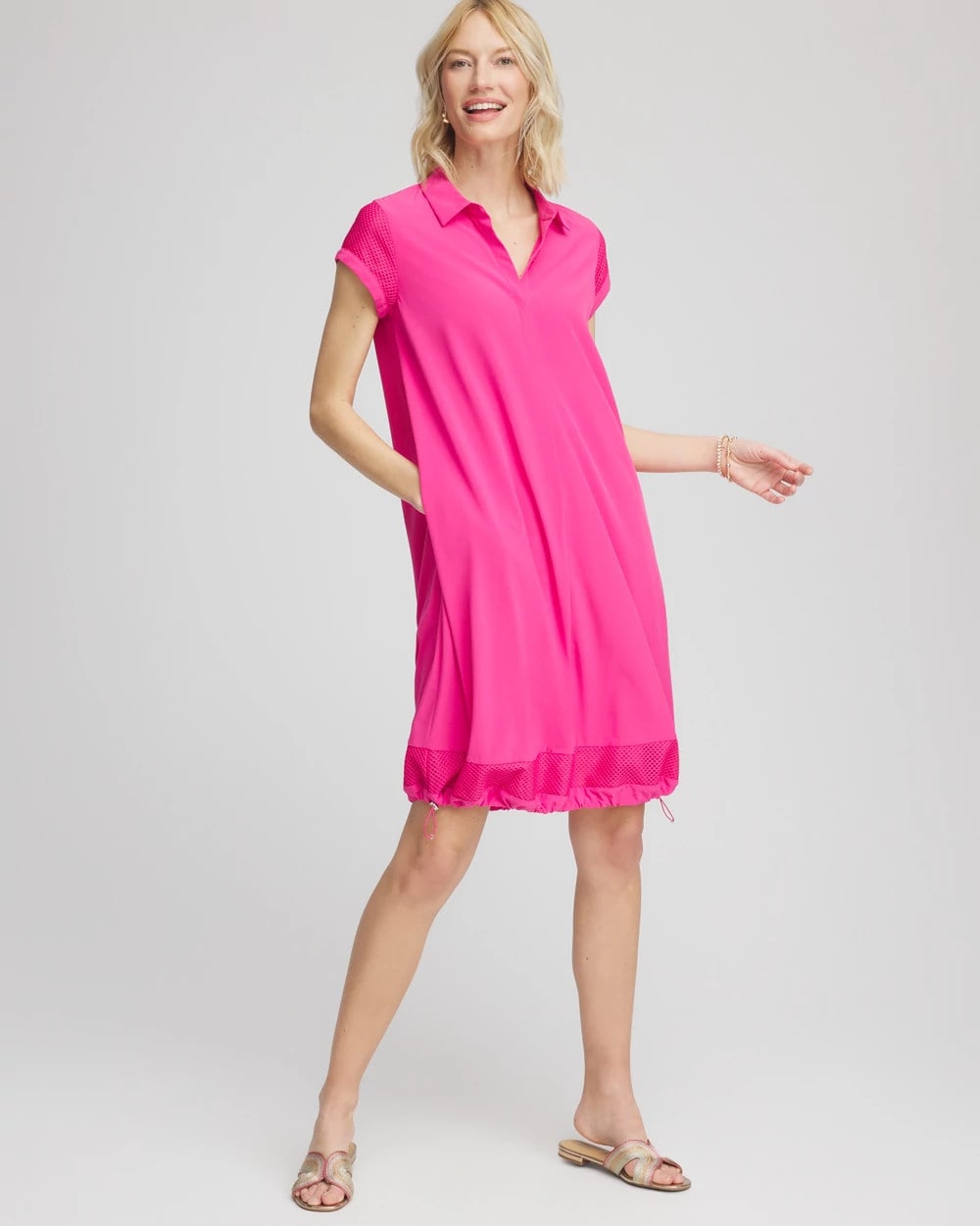 Zenergy® UPF Mesh-Trim Bungee Dress