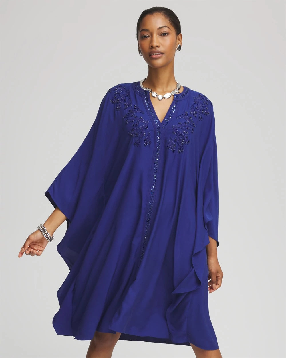 Embellished Kaftan Dress