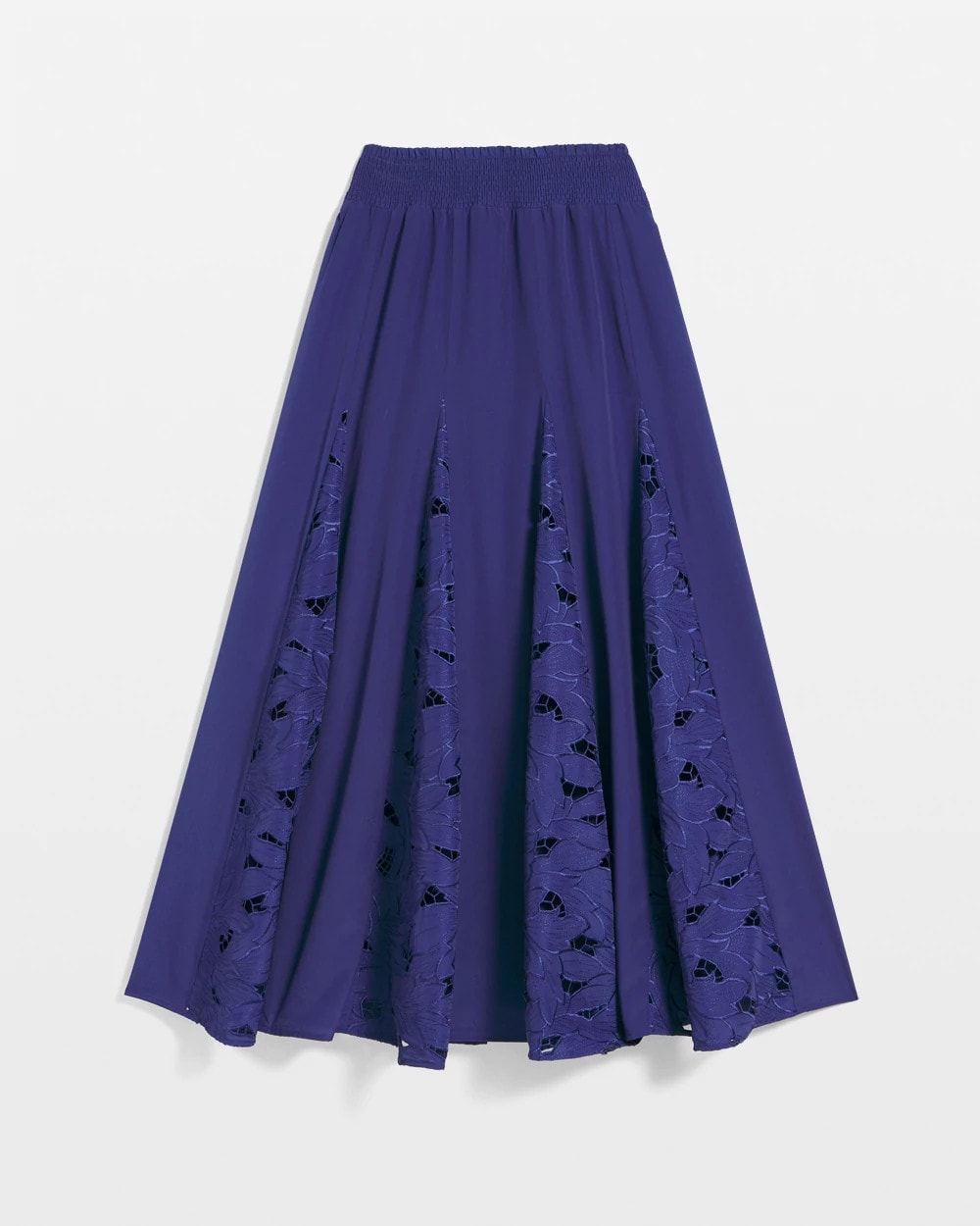 Godet Maxi Eyelet Skirt