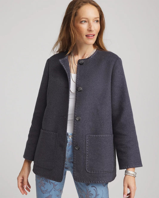 Wool Scarf Jacket