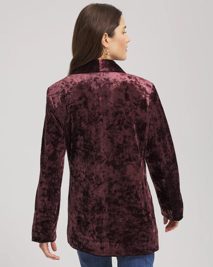 Crushed Velvet Blazer