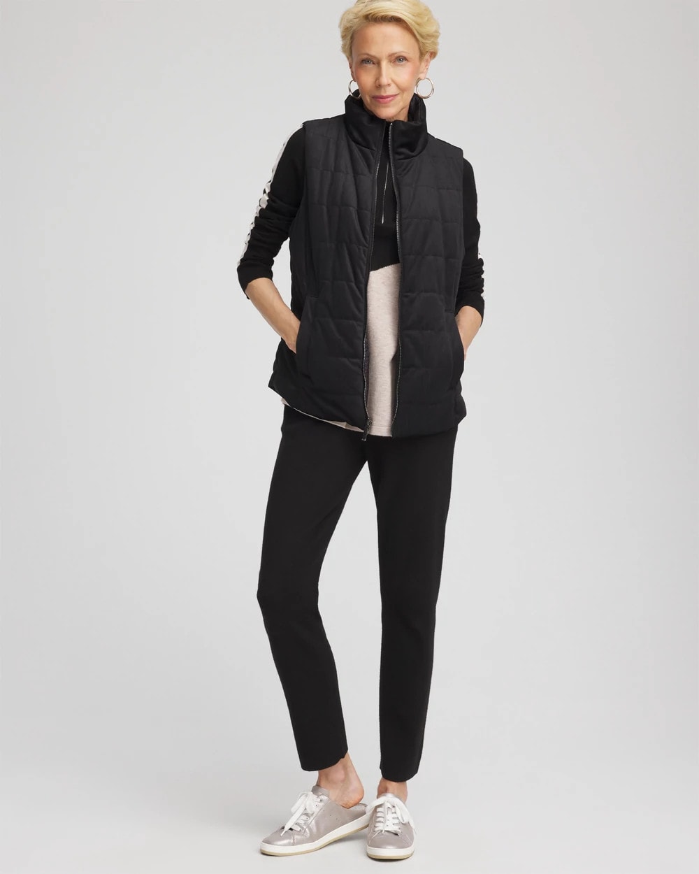 Zenergy® Reversible Velvet Puffer Vest