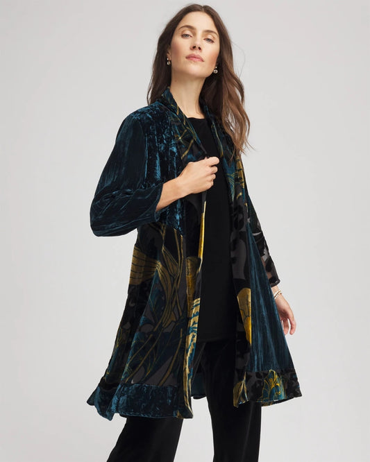 Travelers™ Collection Floral Burnout Kimono Jacket