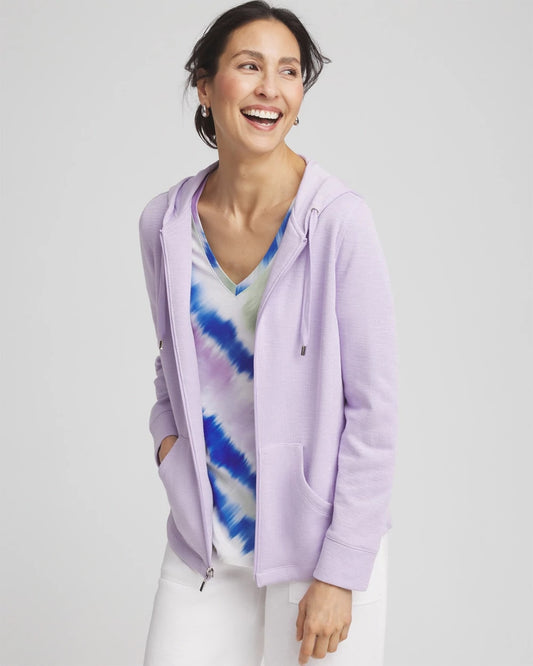 Zenergy® Beach Slub Zip-Front Hoodie