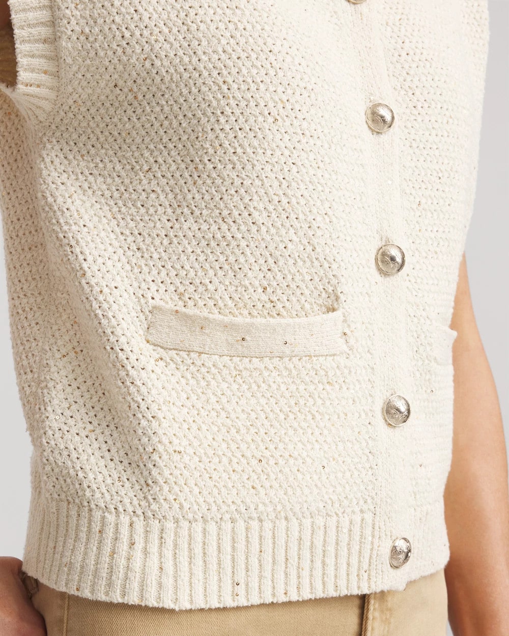 Button-Up Sweater Vest