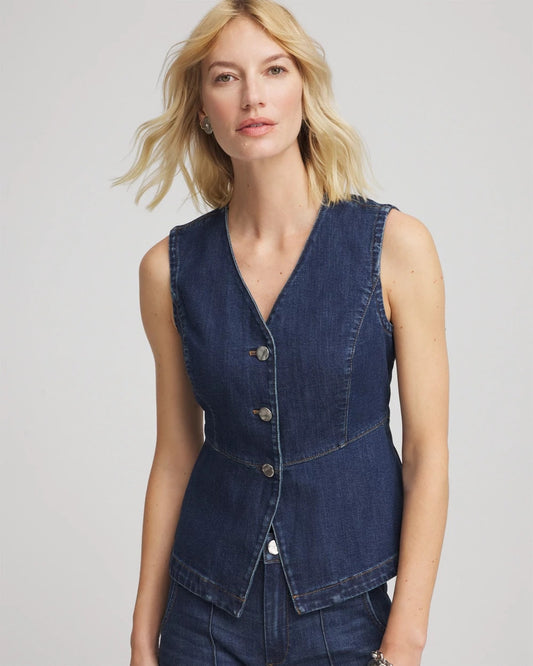 Sleeveless Denim Vest
