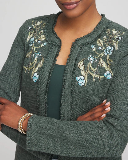 Embroidered Cotton-Blend Jacket