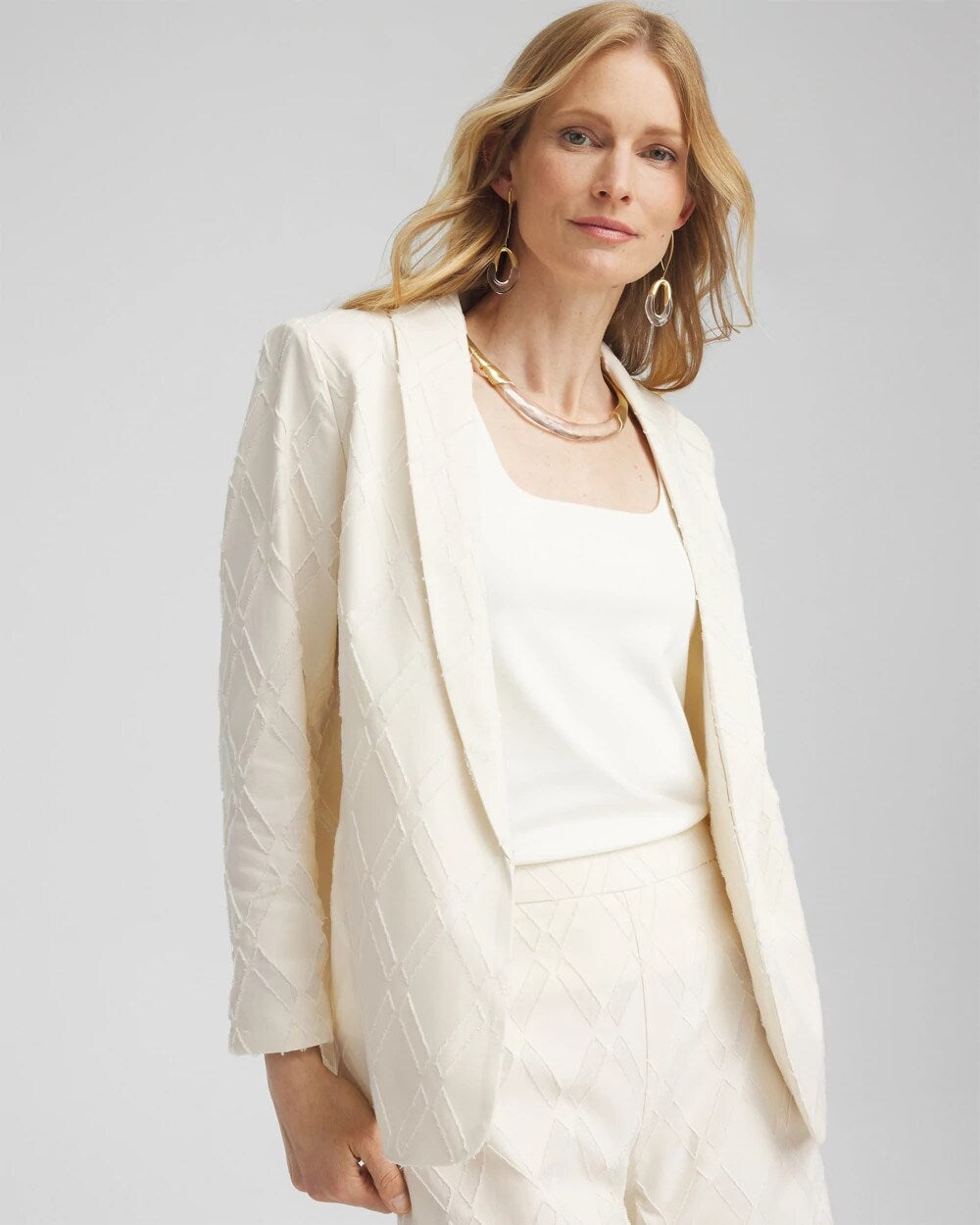 Textured Blazer