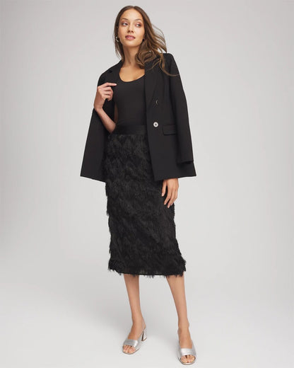 Chevron Fringe Party Skirt