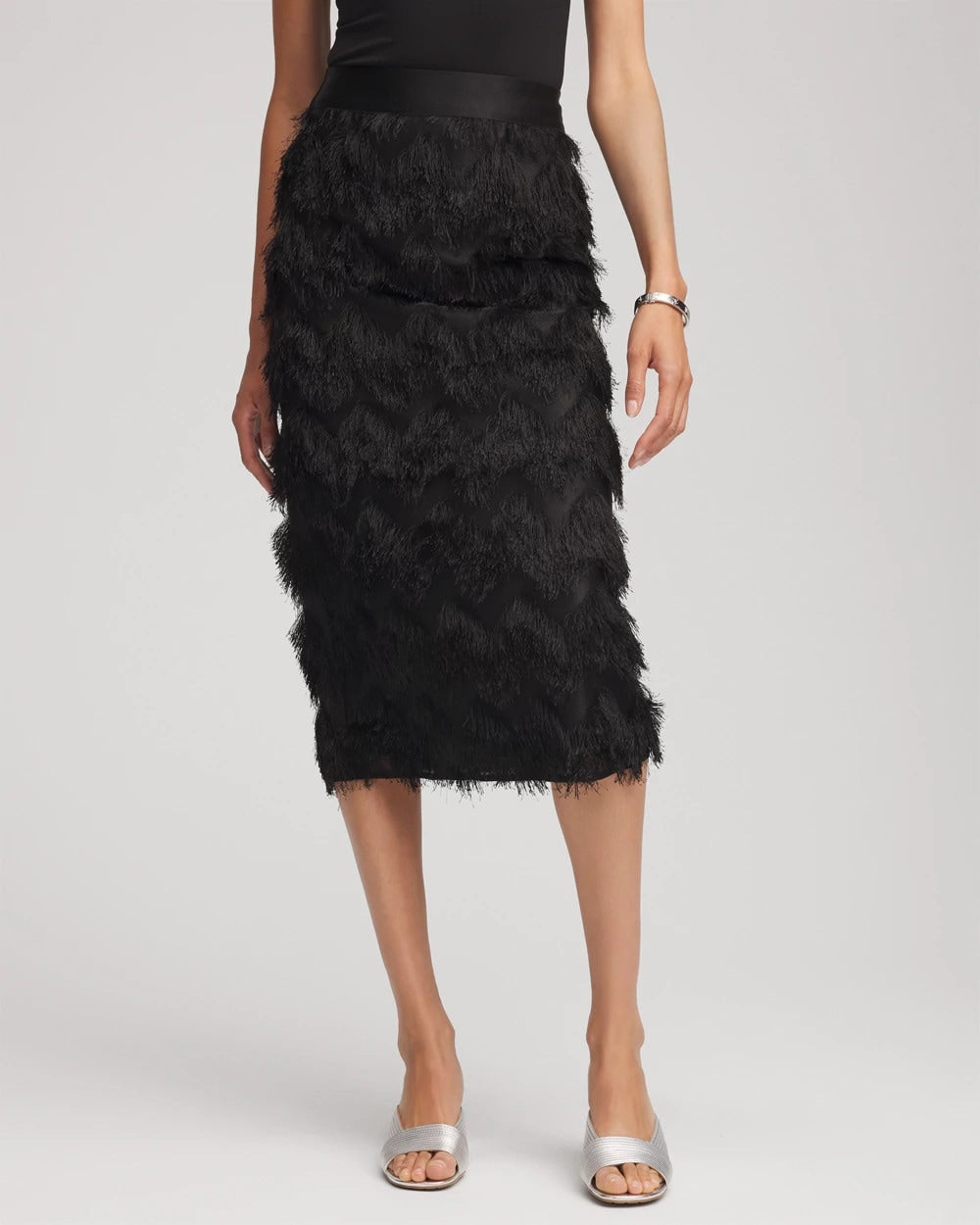 Chevron Fringe Party Skirt
