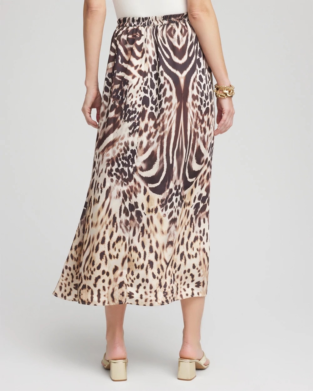 Animal Bengal Marks Faux Satin Skirt