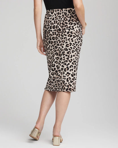 Travelers™ No Tummy Animal-Print Pencil Skirt
