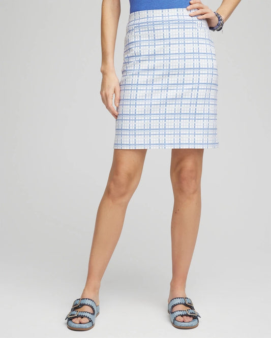 Brigitte™ Plaid Slub Skort