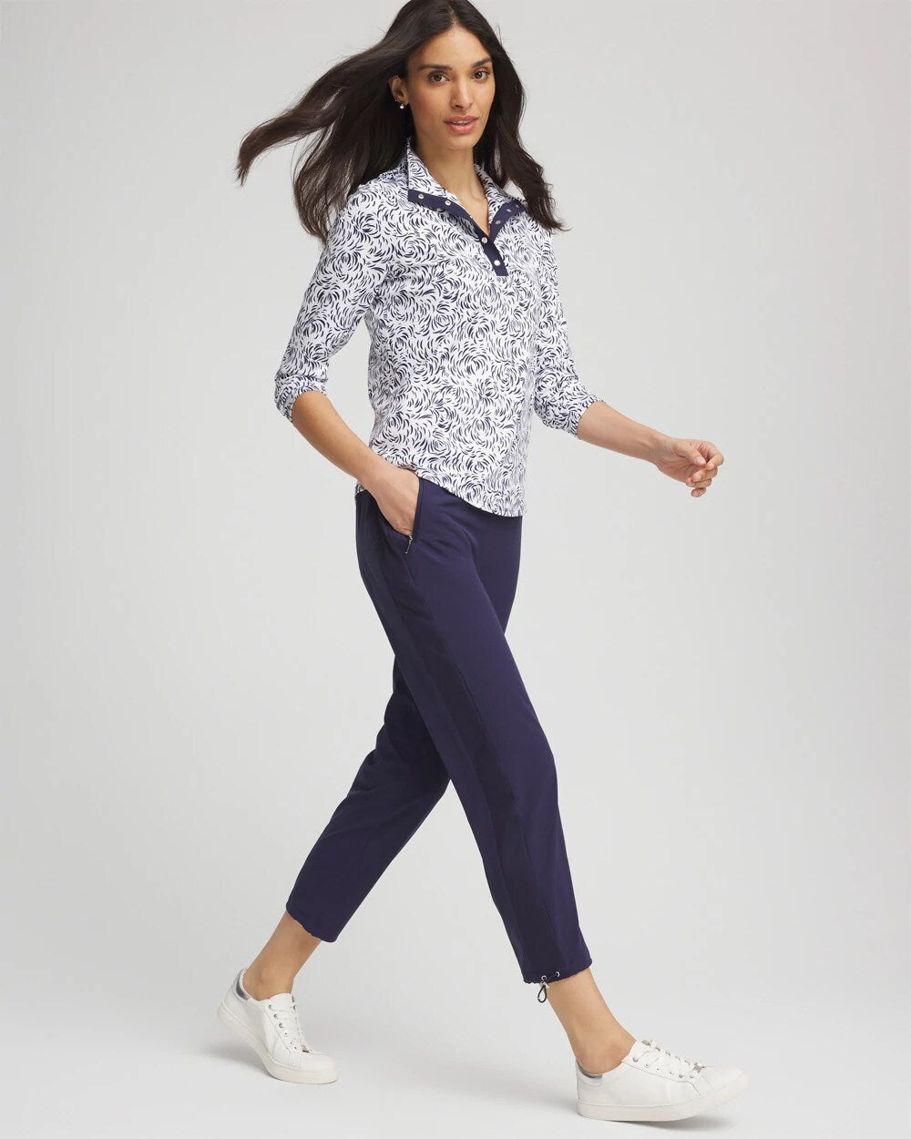 Zenergy® UPF Rib Mix Cropped Pants