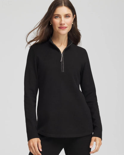 Zenergy® Luxe Half-Zip Pullover Top