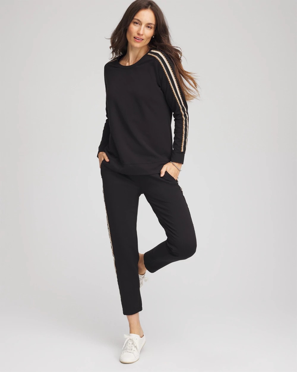 Zenergy® Lattice-Trim Pullover Top