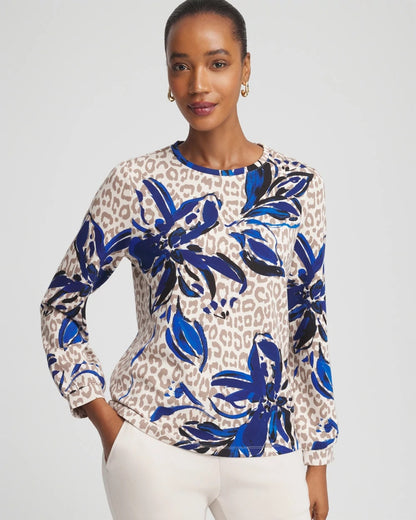 Zenergy® Soft Animal Print Top