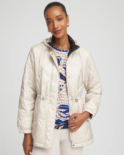 Zenergy® Water-Resistant Quilted Anorak Jacket