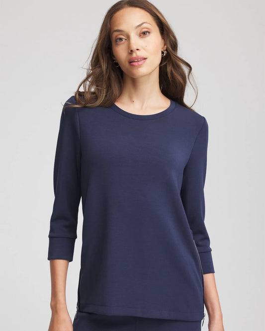 Zenergy® Satin-Trim Tunic