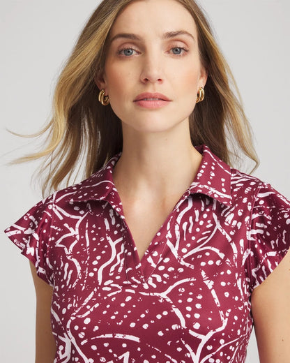 Zenergy® UPF Printed Polo Top