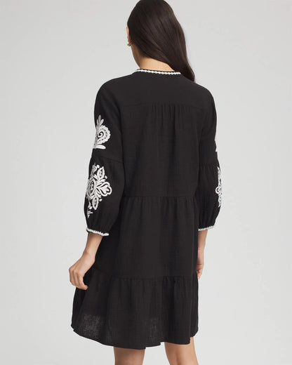 Woven Embroidered Swim Cover-Up