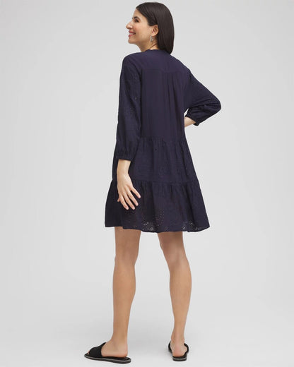 Embroidered Eyelet Coverup
