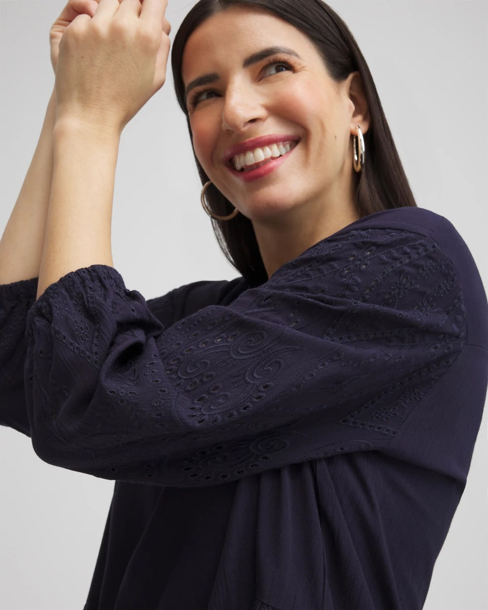 Embroidered Eyelet Coverup