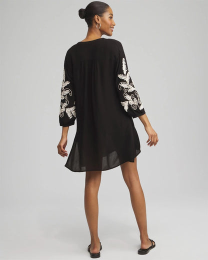 Embroidered Coverup Dress
