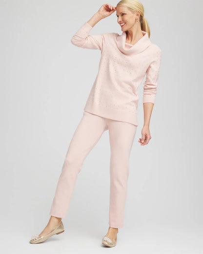 Zenergy® Luxe Diamante Cowlneck Tunic