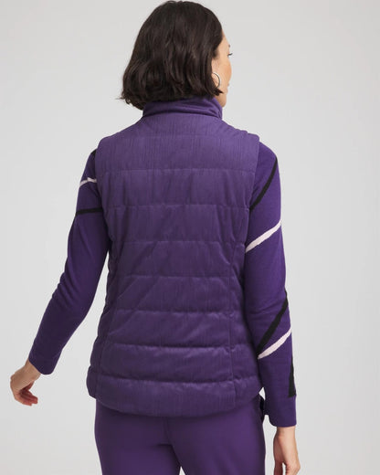 Zenergy® Reversible Velvet Puffer Vest