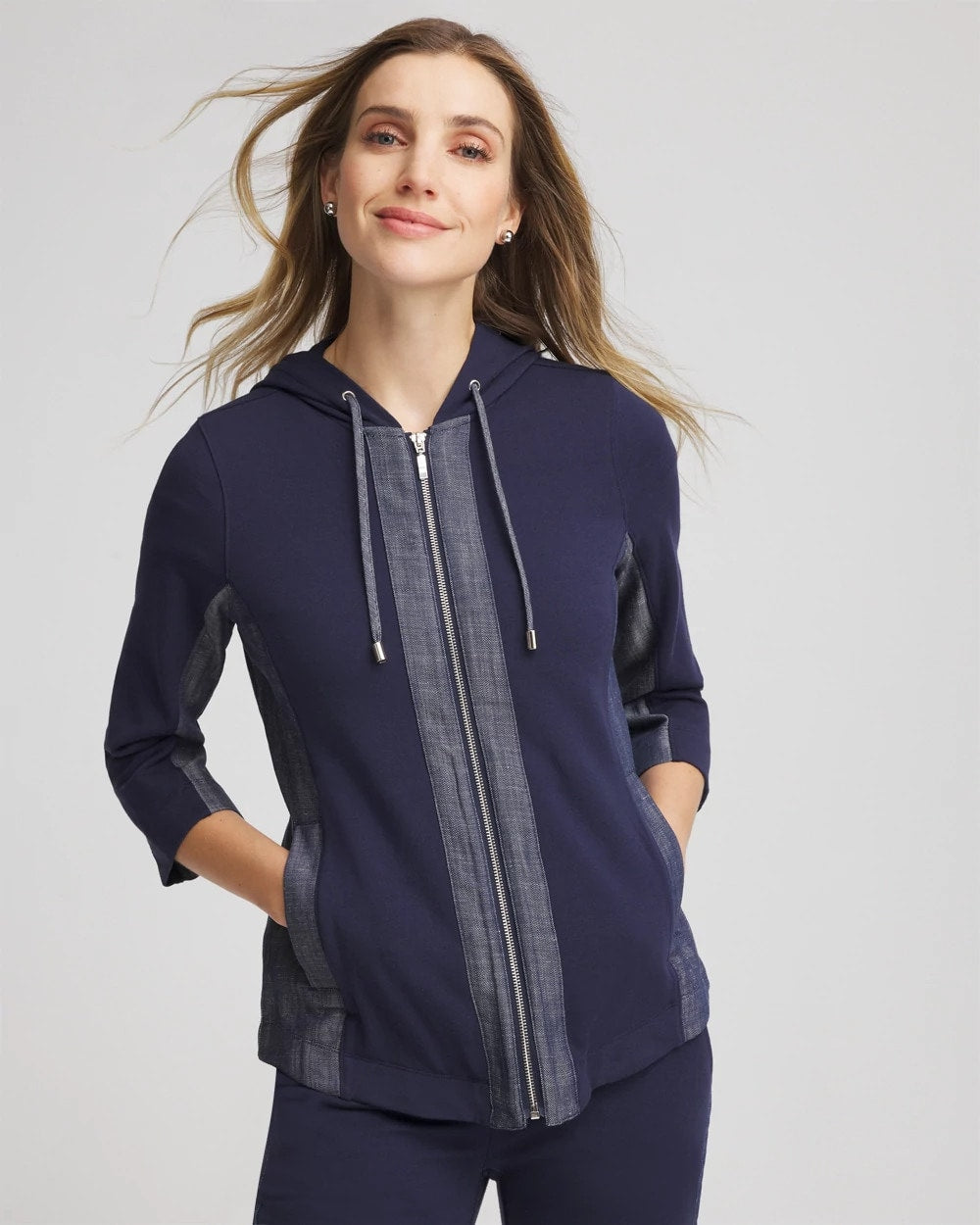 Zenergy® French Terry & Chambray Jacket