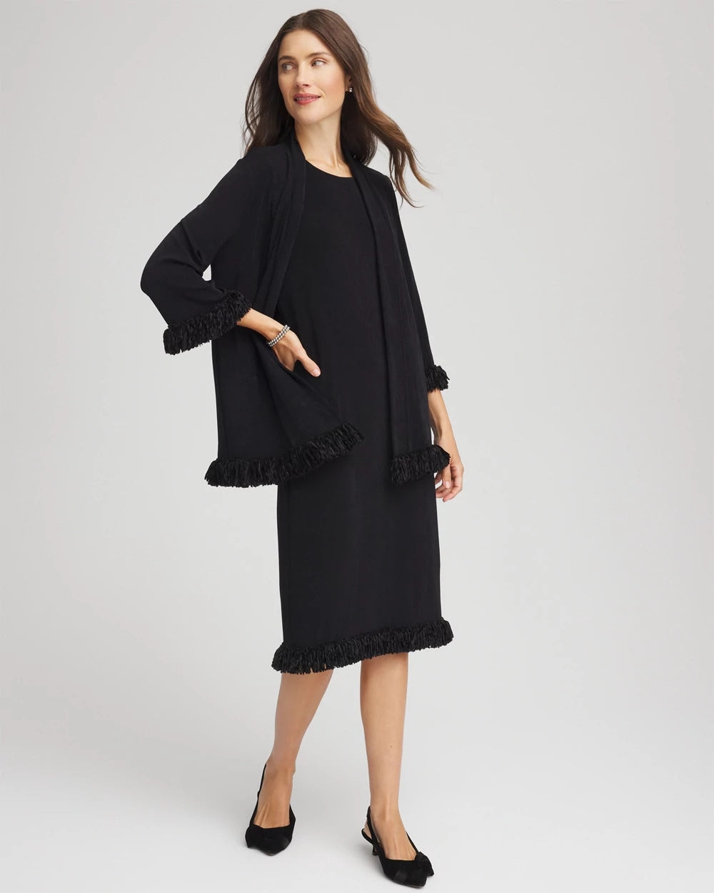 Travelers™ Fringe Hem Tank Dress