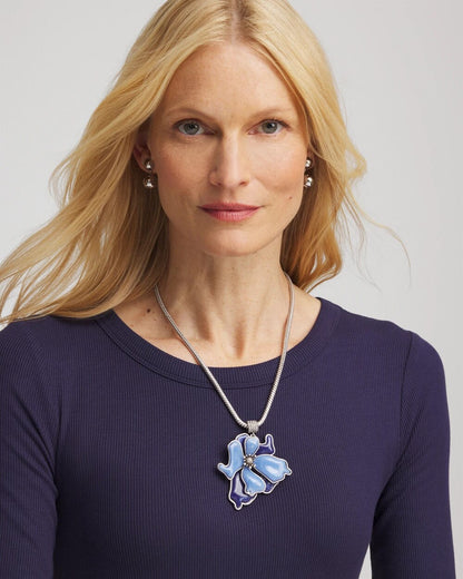 Blue Flower Pendant
