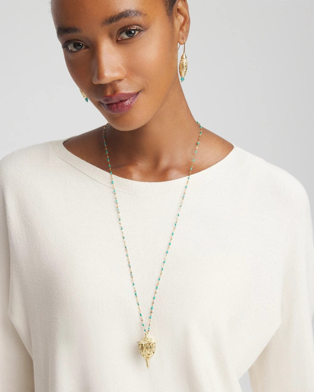 Lantern Pendant Necklace