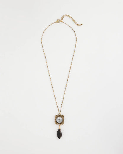 Clock Pendant Necklace