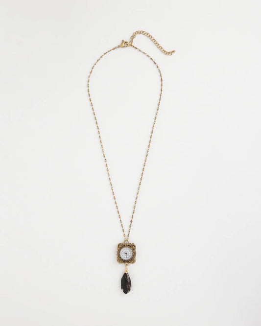 Clock Pendant Necklace