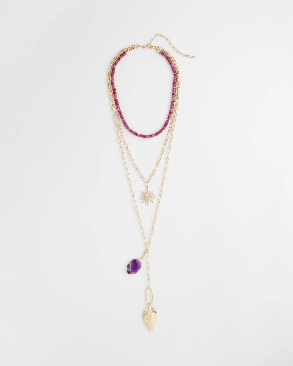Amethyst Convertible Multi-Layer Necklace