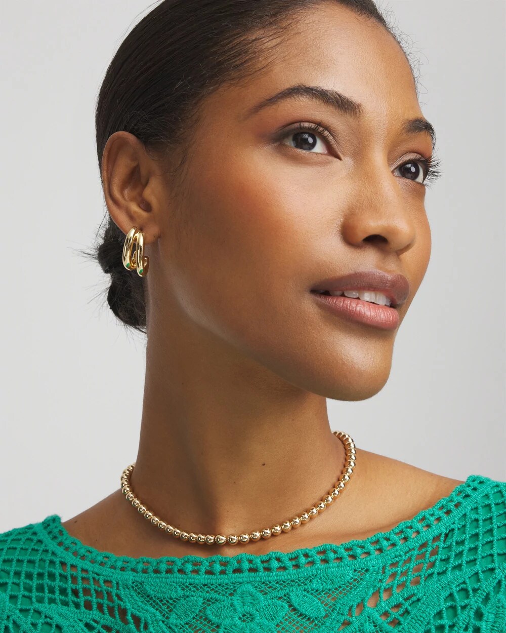 Golden Beaded Necklace