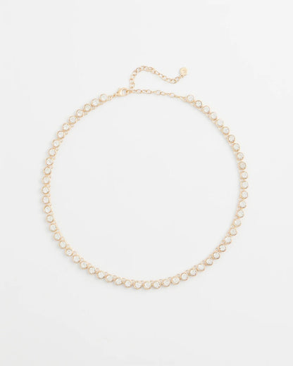Goldtone Tennis Necklace