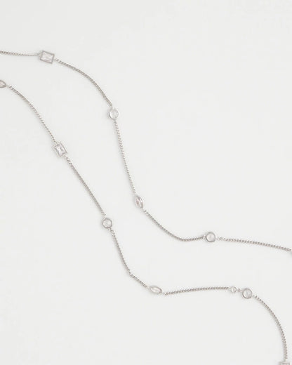Fine Crystal Long Chain Necklace