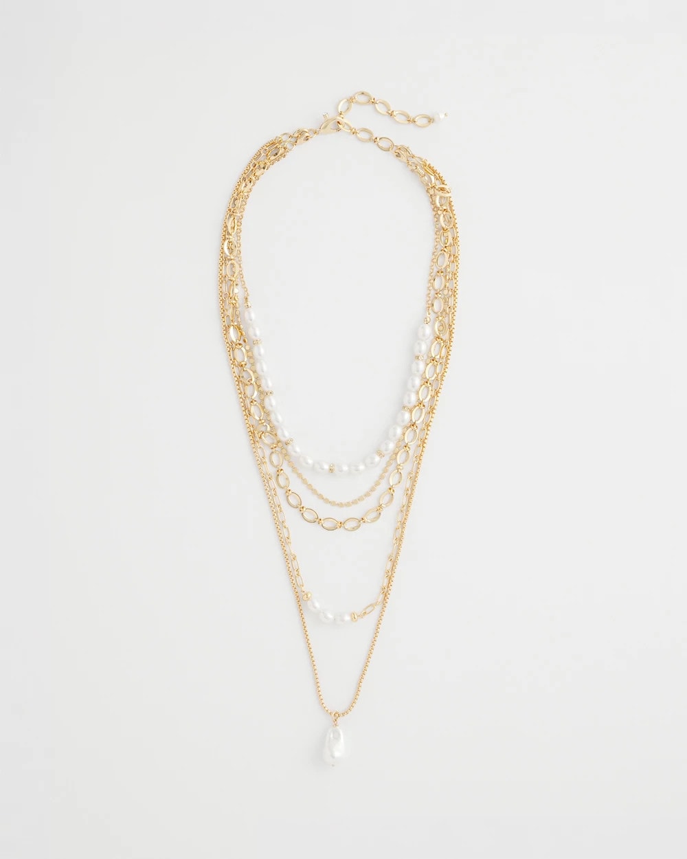 Convertible Pearl Multistrand Necklace
