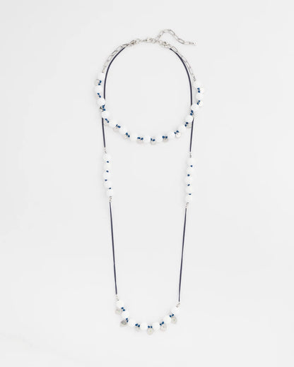 Convertible White Stone Necklace