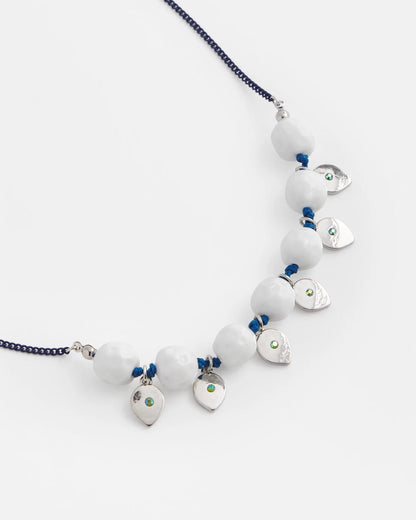 Convertible White Stone Necklace
