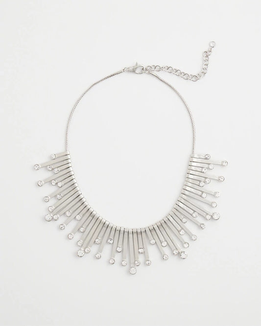 Chico’s Originals Silver Slice & Gem Bib