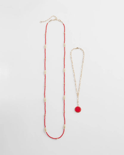 Convertible Beaded Pendant Necklace